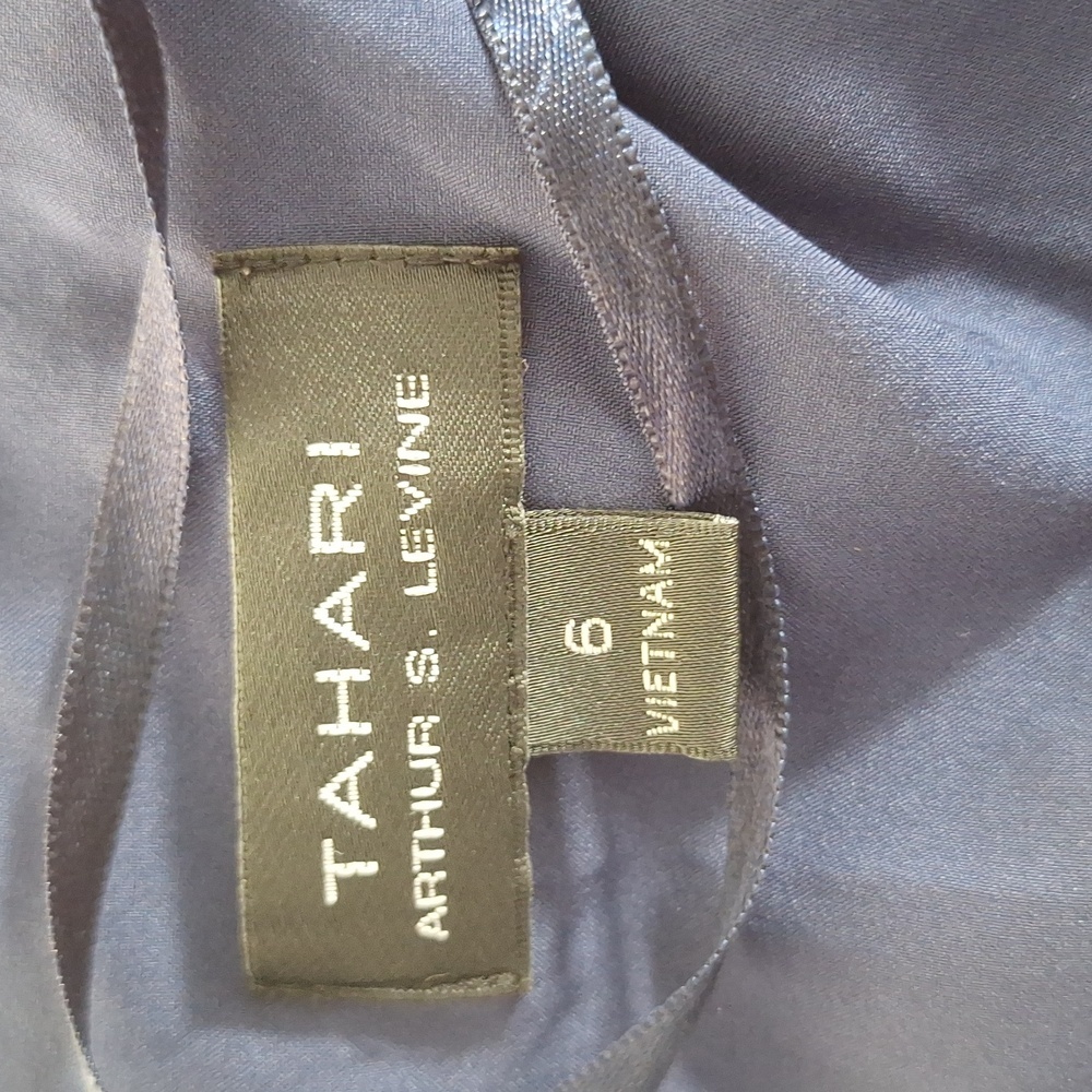Tahari Floral Midi Dress V-Neck Faux Wrap - Picture 10 of 11